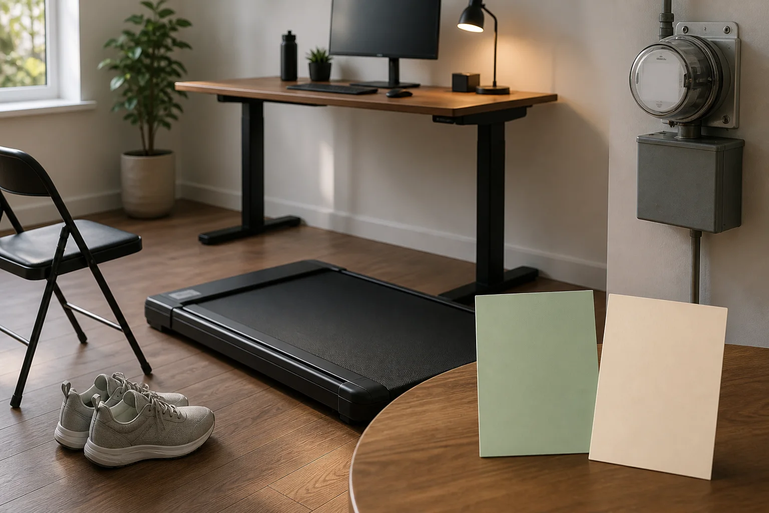 Walking pad equipment and setup illustrating Are Walking Pads Worth It?