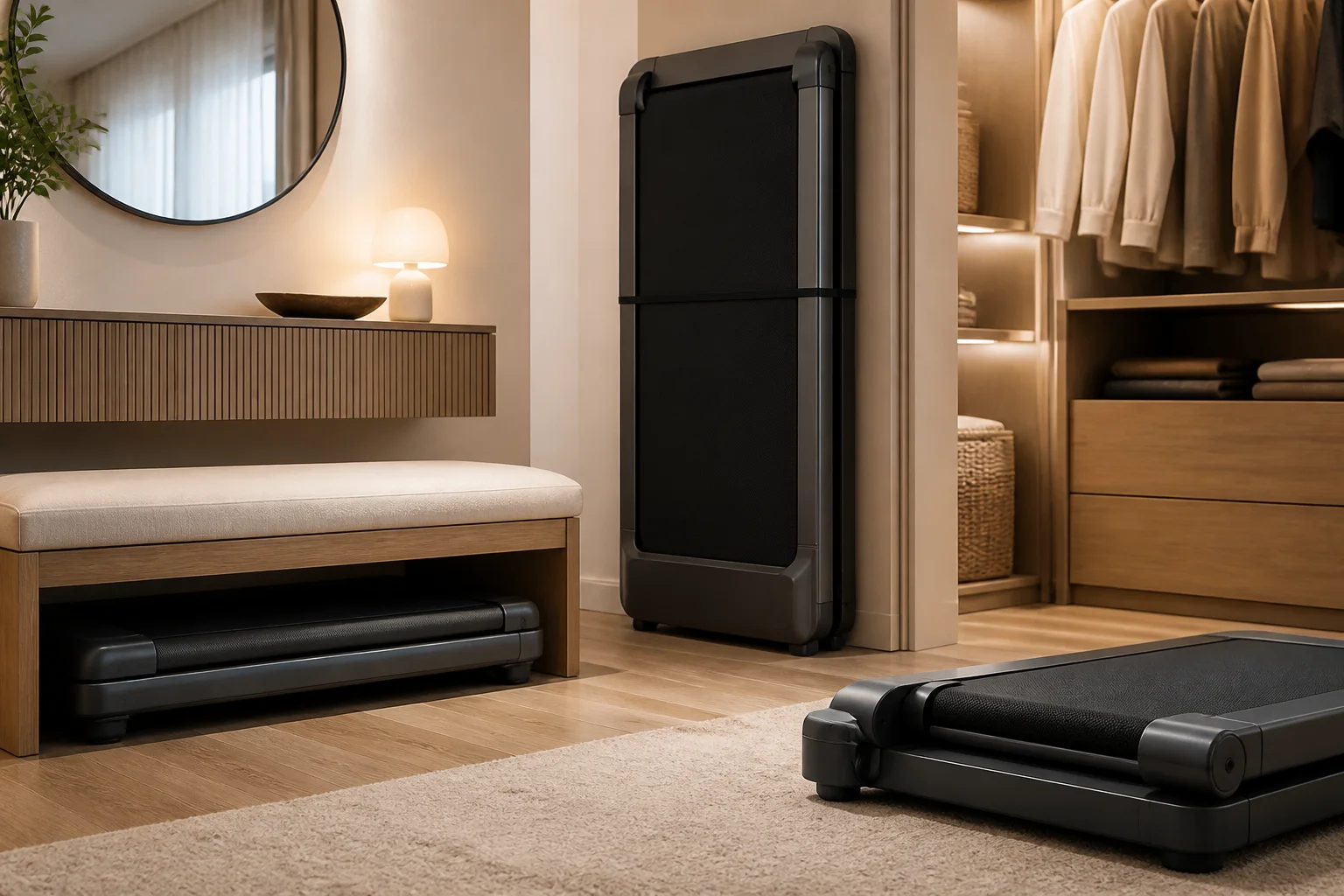 Walking pad equipment and setup illustrating Best Folding Walking Pad for Easy Storage
