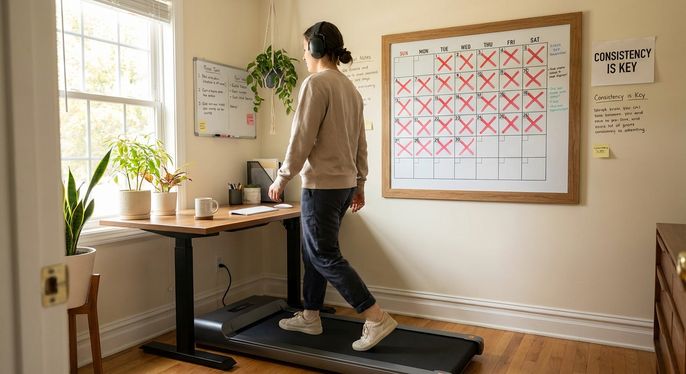 How to Stay Motivated Using a Walking Pad Daily
