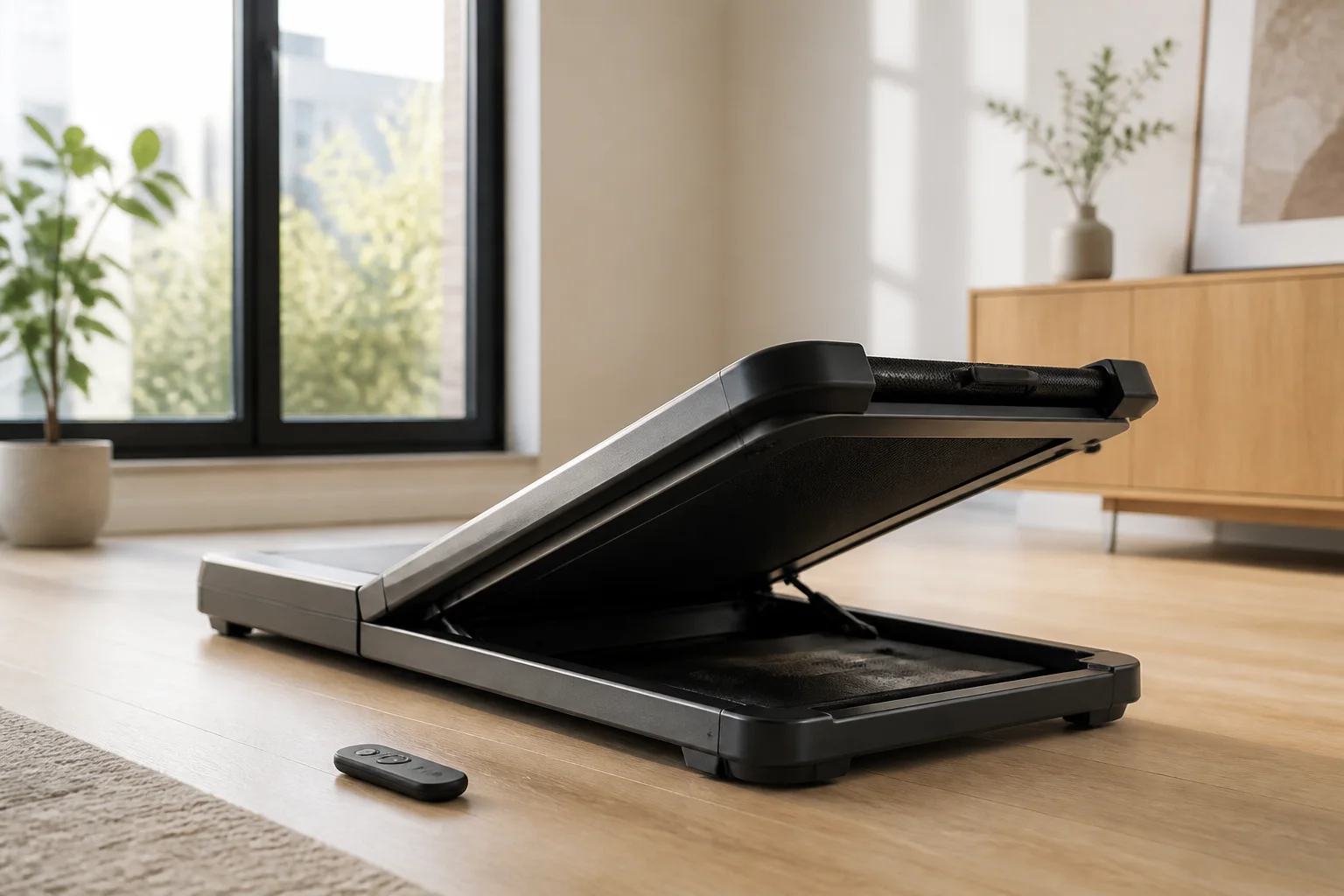 Walking pad equipment and setup illustrating WalkingPad A1 Pro Review : Honest Take