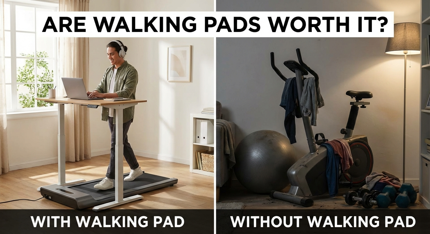 Walking pad worth-it comparison across cost, movement, and convenience.